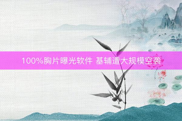 100%胸片曝光软件 基辅遭大规模空袭