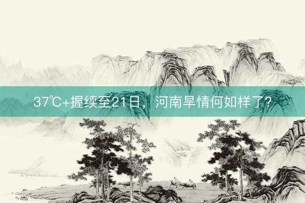 37℃+握续至21日，河南旱情何如样了？