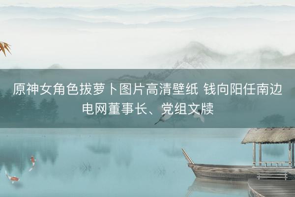 原神女角色拔萝卜图片高清壁纸 钱向阳任南边电网董事长、党组文牍