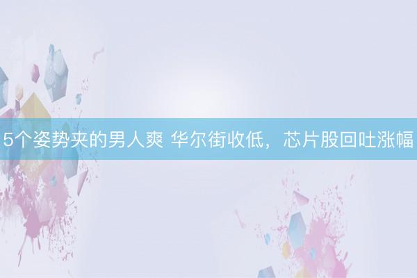 5个姿势夹的男人爽 华尔街收低，芯片股回吐涨幅