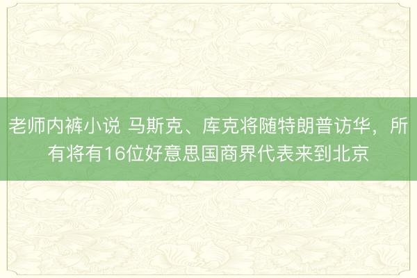 老师内裤小说 马斯克、库克将随特朗普访华，所有将有16位好意思国商界代表来到北京