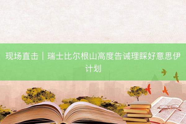 现场直击｜瑞士比尔根山高度告诫理睬好意思伊计划